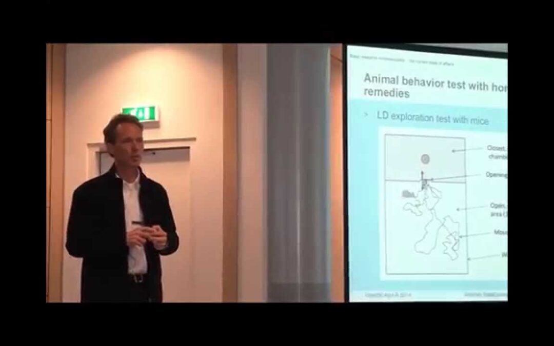 Video thumbnail: Dr Stephan Baumgartner, on the efficacy of potentised homeopathic preparations in laboratories